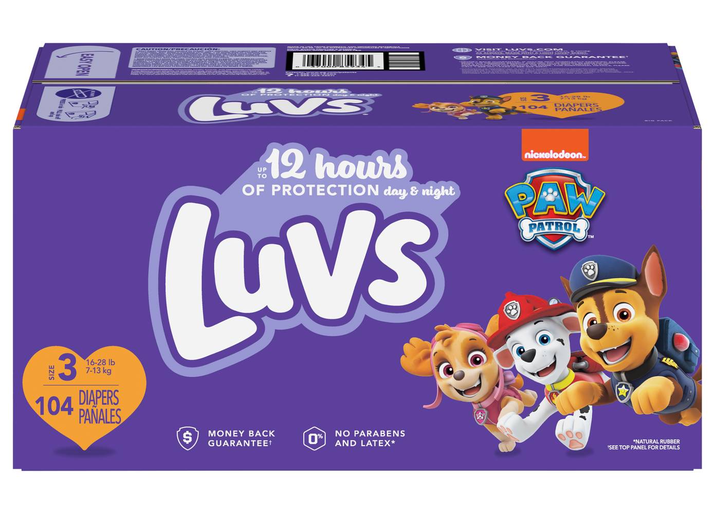 Luvs Triple Leakguards Extra Absorbent Diapers, Size 3 (4.9 oz)