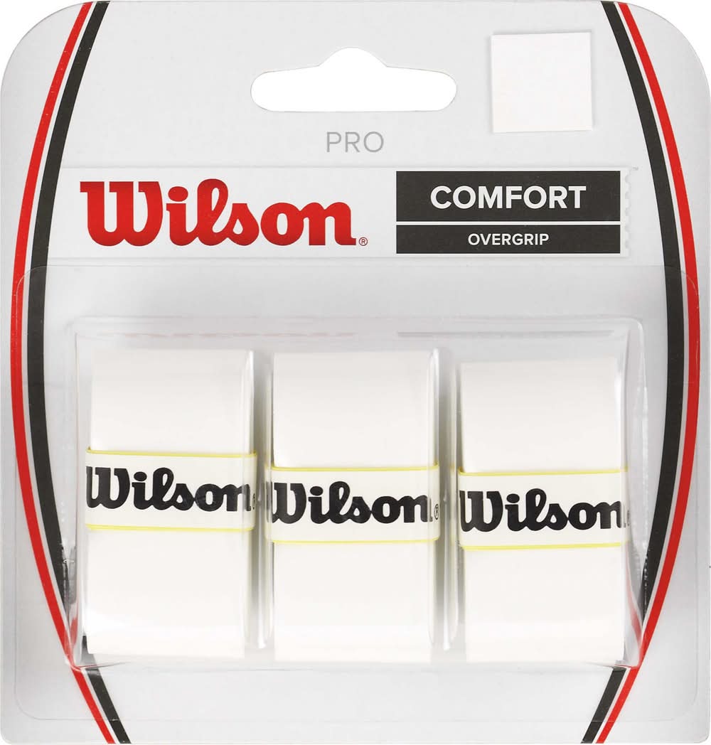 Wilson Pro Overgrip Tape - 3 Pack (White)