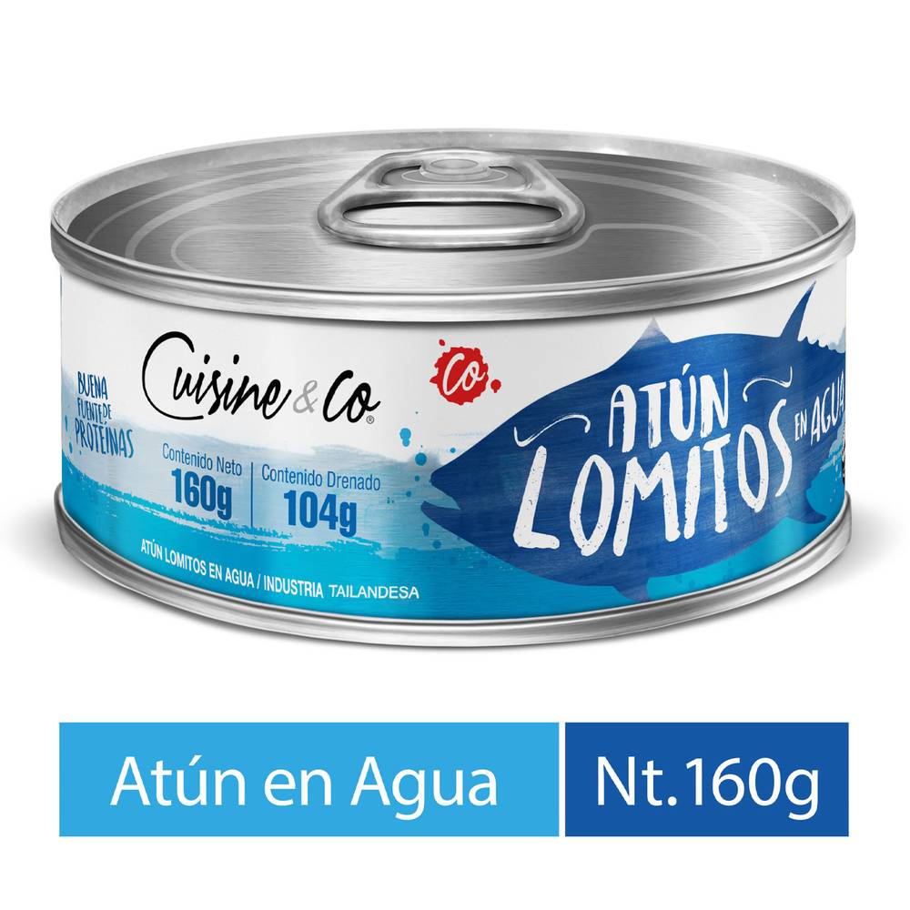 Cuisine & co atún lomitos en agua