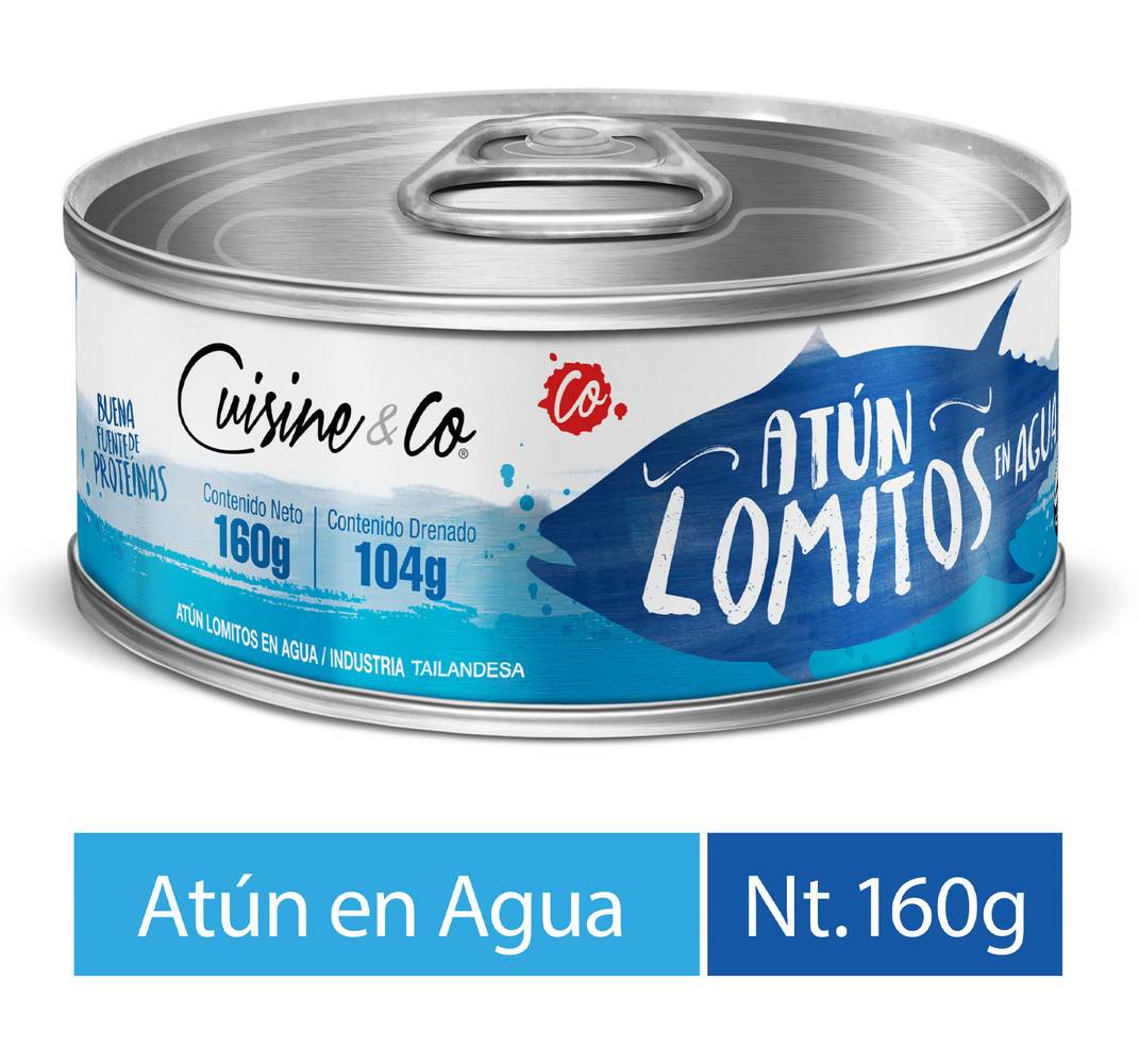 Cuisine & Co · Atún lomitos en agua (160 g)
