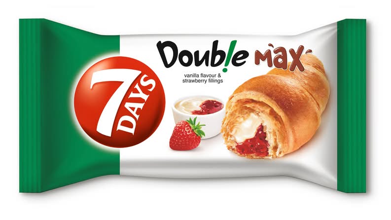 7 Days Croissant Strawberry And Vanilla 75g