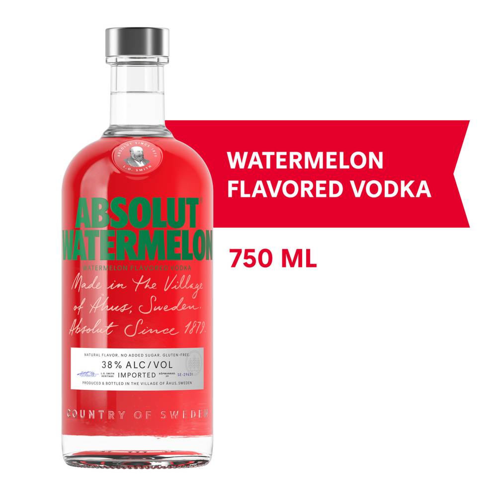 Absolut Watermelon Vodka (750 ml)