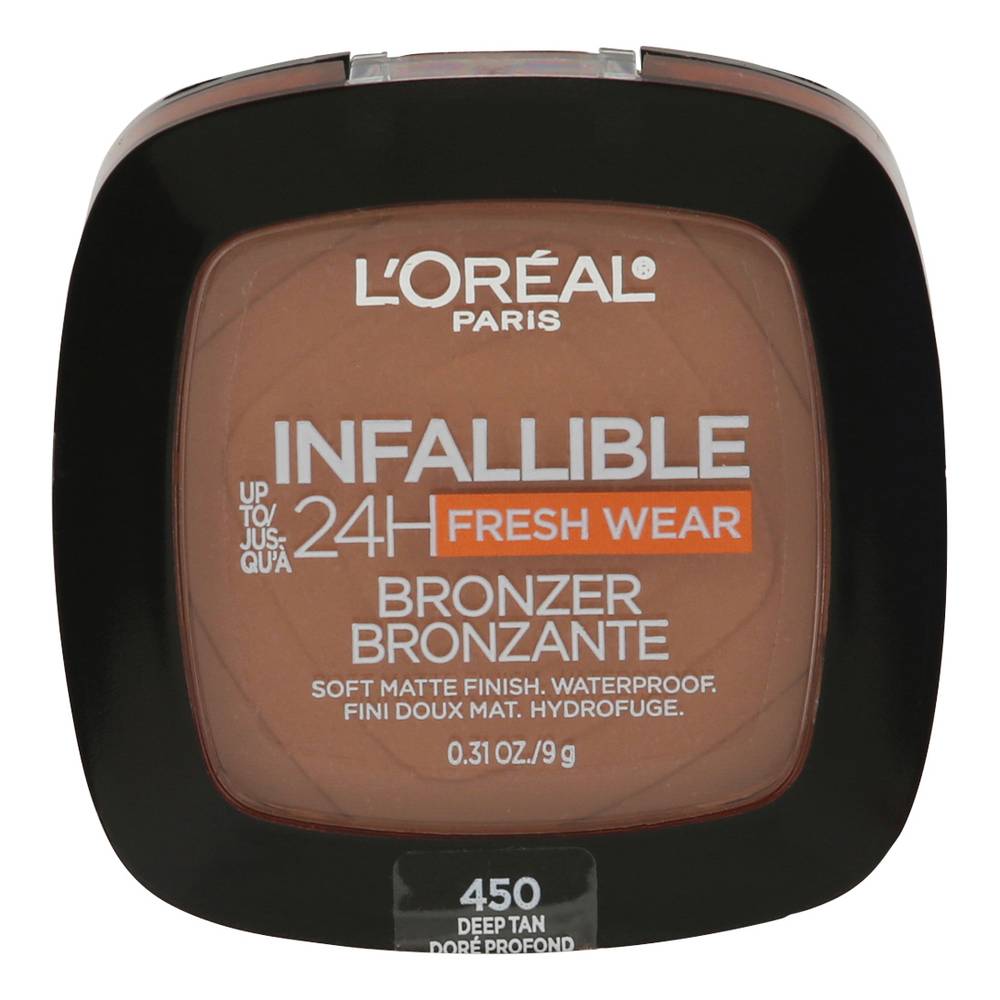 L'Oréal Infallible Deep Tan 450 Bronzer, Deep Tan (0.31 oz)