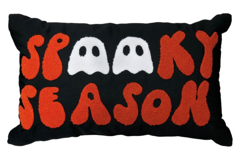 The Halloween Collection Spooky Season Pillow, 12x20 in, Black
