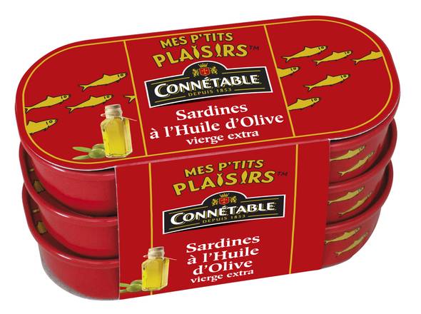 Connétable - Sardines à l'huile d'olive ( 3 pièce)