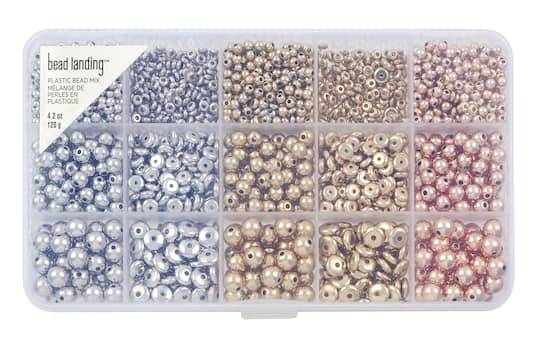 Bead Landing Plastic Spacer Beads Mix (4.2 oz)