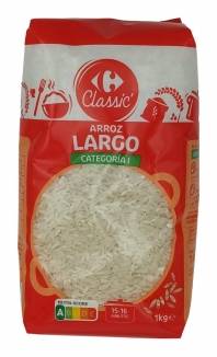 Arroz largo categoria 1 Carrefour Classic´ 1 kg.