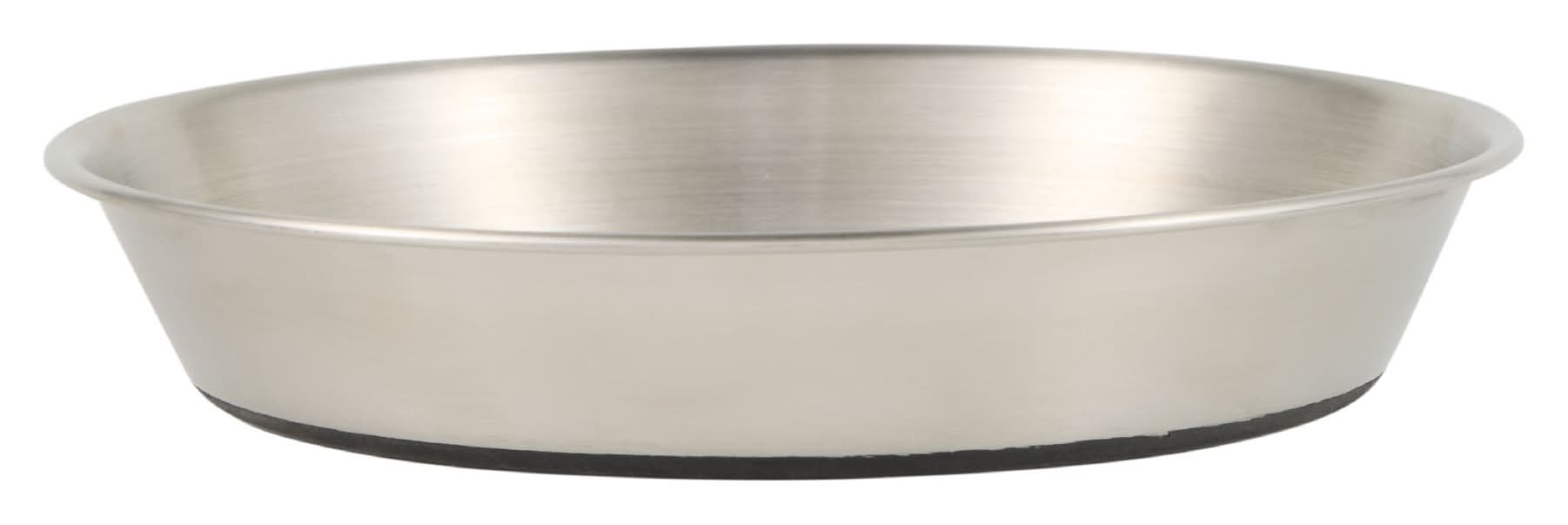 Whisker City® Stainless Steel Saucer Cat Bowl, Nonslip, Silver, Wet or Dry Food & Water, 6 OZ, 16 OZ (Color: Silver, Size: 16 Oz)