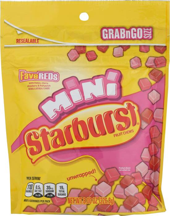 Starburst Mini Fave Reds Unwrapped Fruit Chews (assorted)