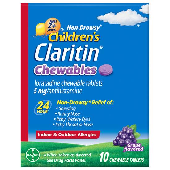 Claritin Children's Loratadine Allergy Chewables (grape)