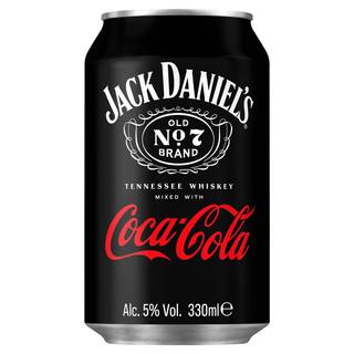 Jack Daniel's Old No. 7 Brand Tennessee Whiskey Mixed with Coca-Cola 330ml