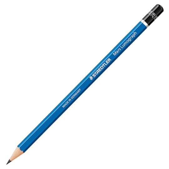 Staedtler Mars Lumograph 100 Drawing Pencil, 2 mm, Blue