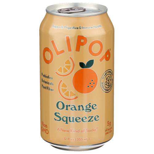 Olipop Orange Squeeze Prebiotic Sparkling Tonic