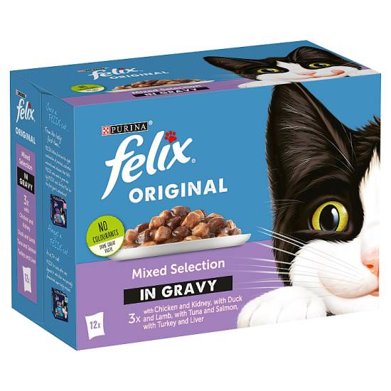 Purina Felix Mixed Selection in Gravy Wet Cat Food (12 pack)