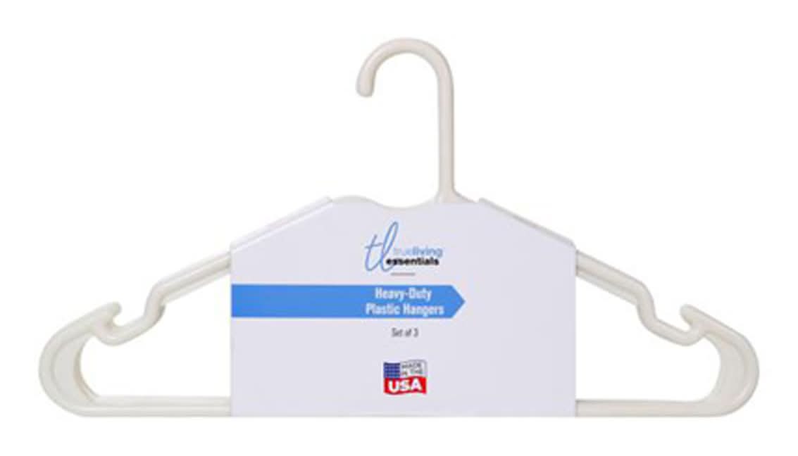 Merrick Heavy Weight Hangers, White (3 ct)