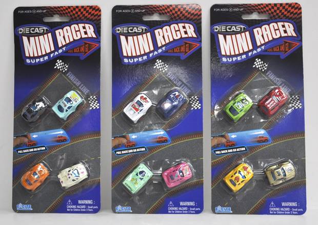 Excite Pull Back Die Cast Mini Cars Assorted (4 ct)