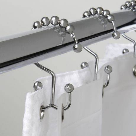 Mainstays Double Roller Glide Curtain Hook Chrome (12 units)