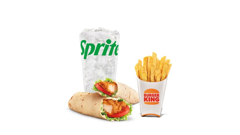 Two Royal Crispy Wraps Meal