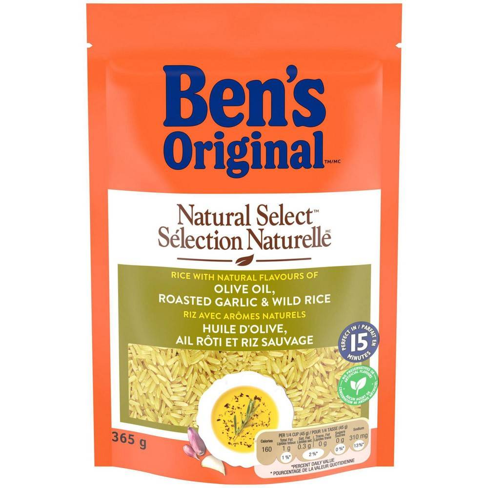 Ben's Original Natural Select Olive Oil Roasted Garlic & Wild Rice