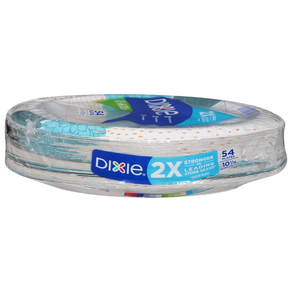 Dixie Printed Paper Plates, 10 1/16 Inch