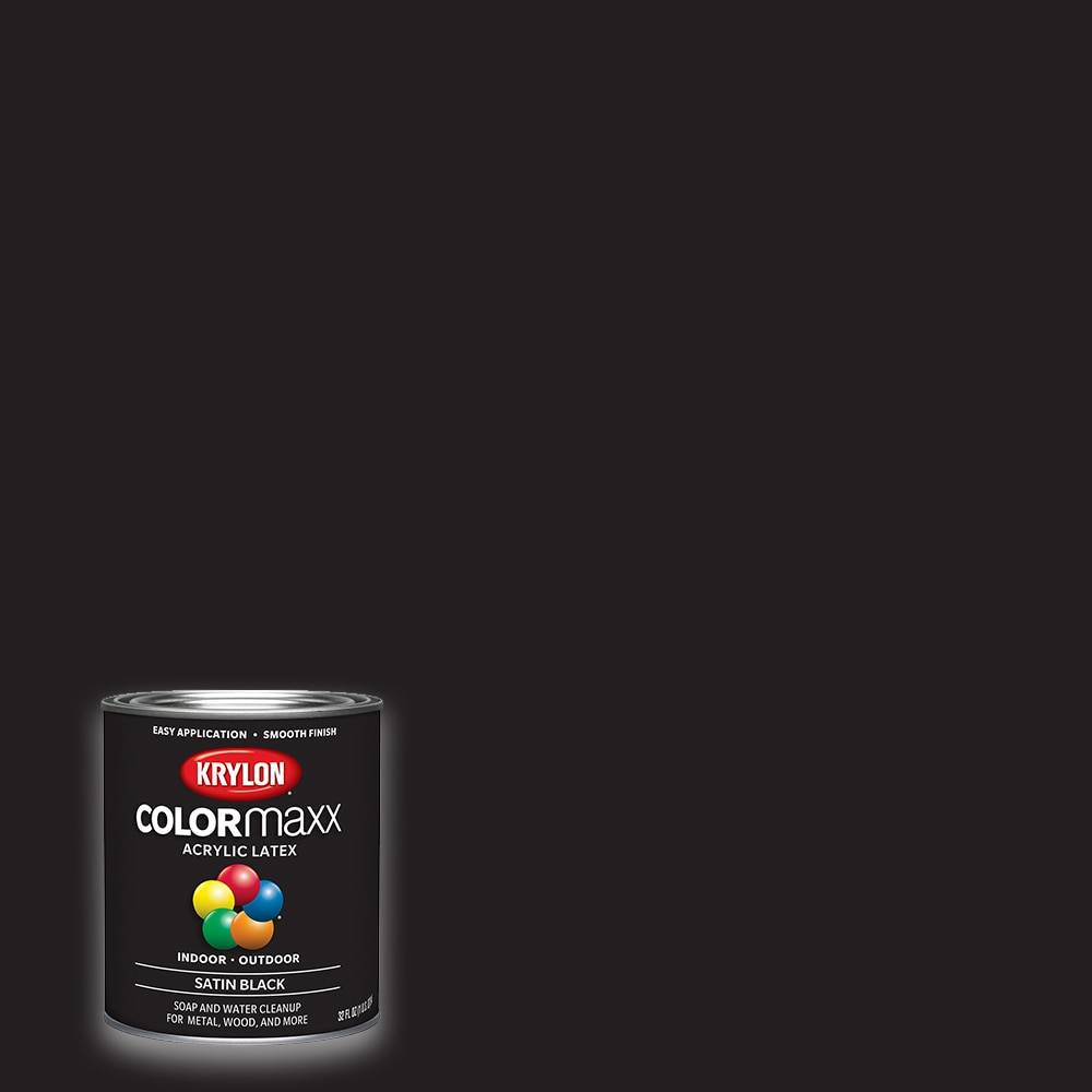 Krylon Black Acrylic Paint (1-quart) | K05626007