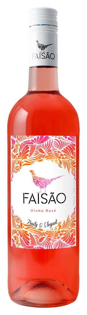 Faisão - Vinho frutado rosé, garrafa de 0,75l