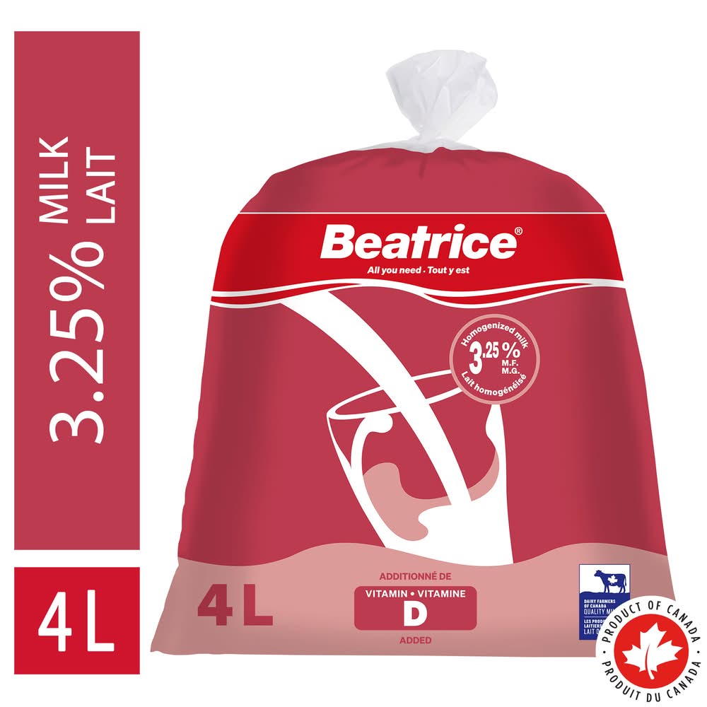 Beatrice 3.25% M.f Homogenized Milk (4 L)