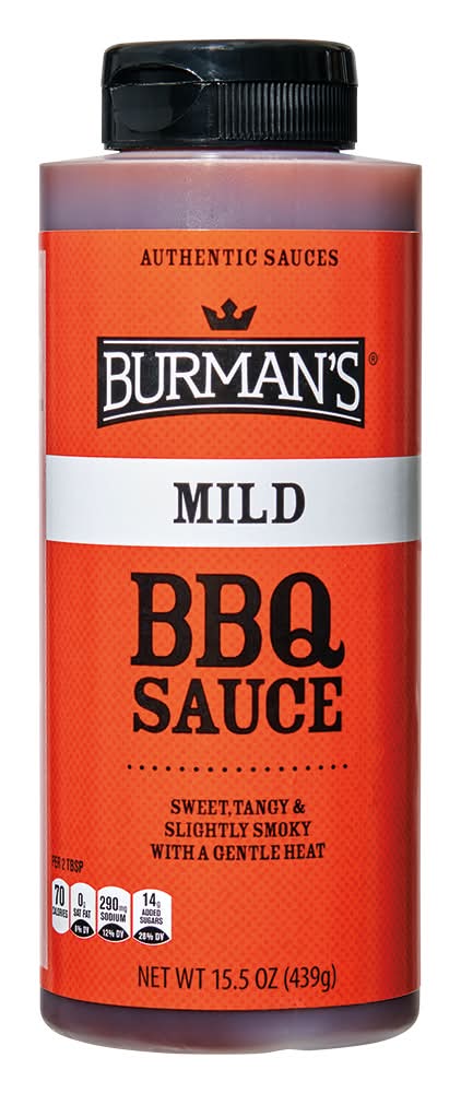 Burman's Bbq Sauce, Mild (15.5 oz)
