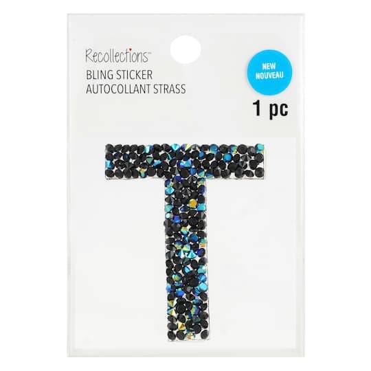 Black Ab Letter Bling Sticker By Recollections