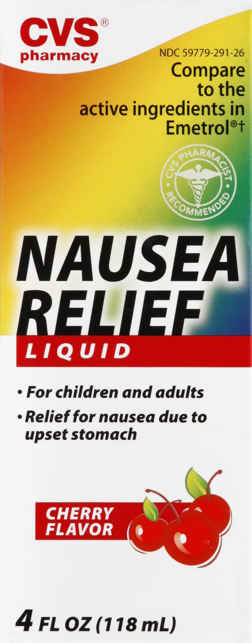 CVS Pharmacy Nausea Relief Liquid, Cherry (4 fl oz)