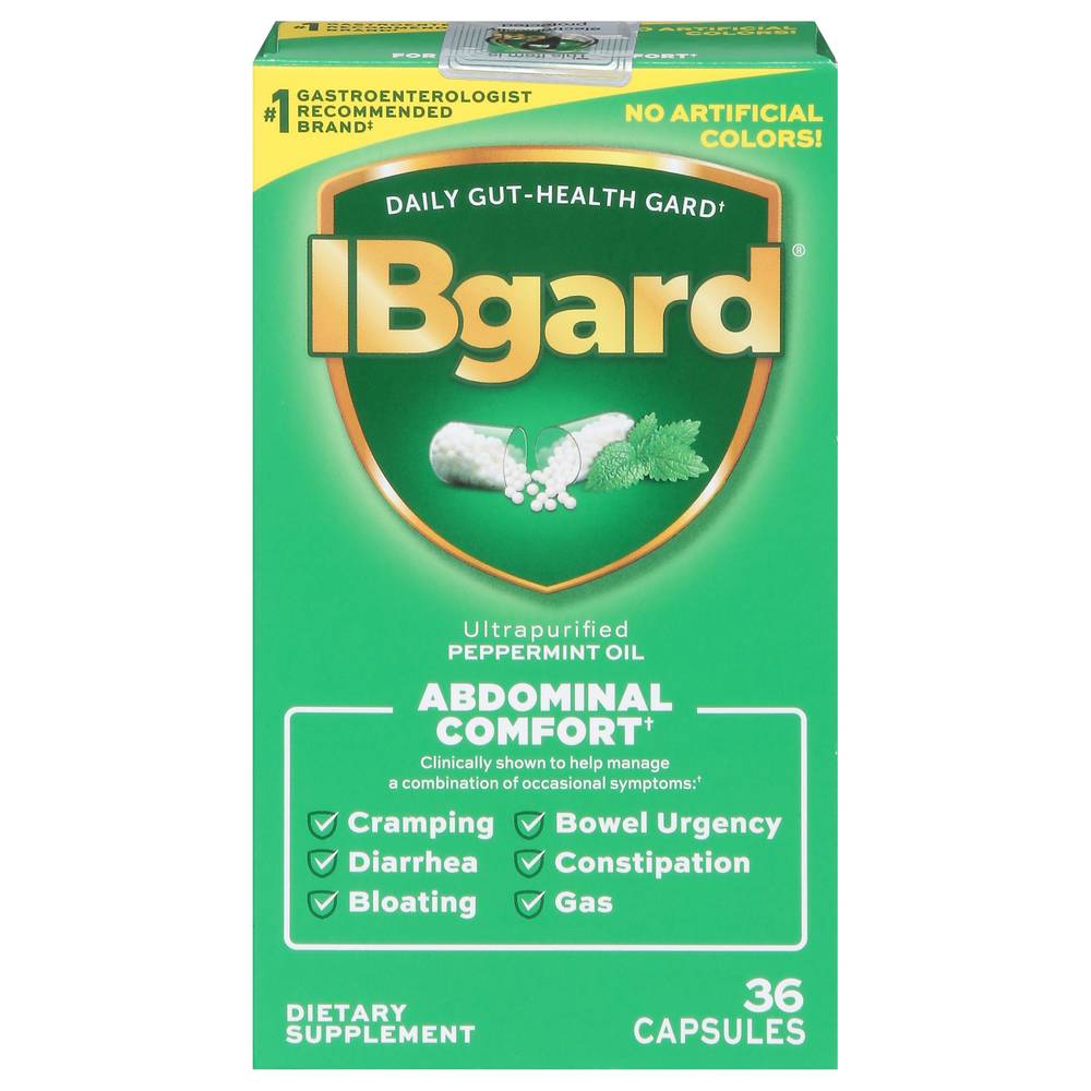 Ibgard Peppermint Oil Abdominal Comfort Capsules