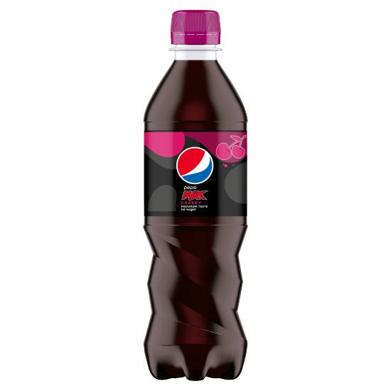 Pepsi Max Cherry No Sugar Cola Bottle 500ml
