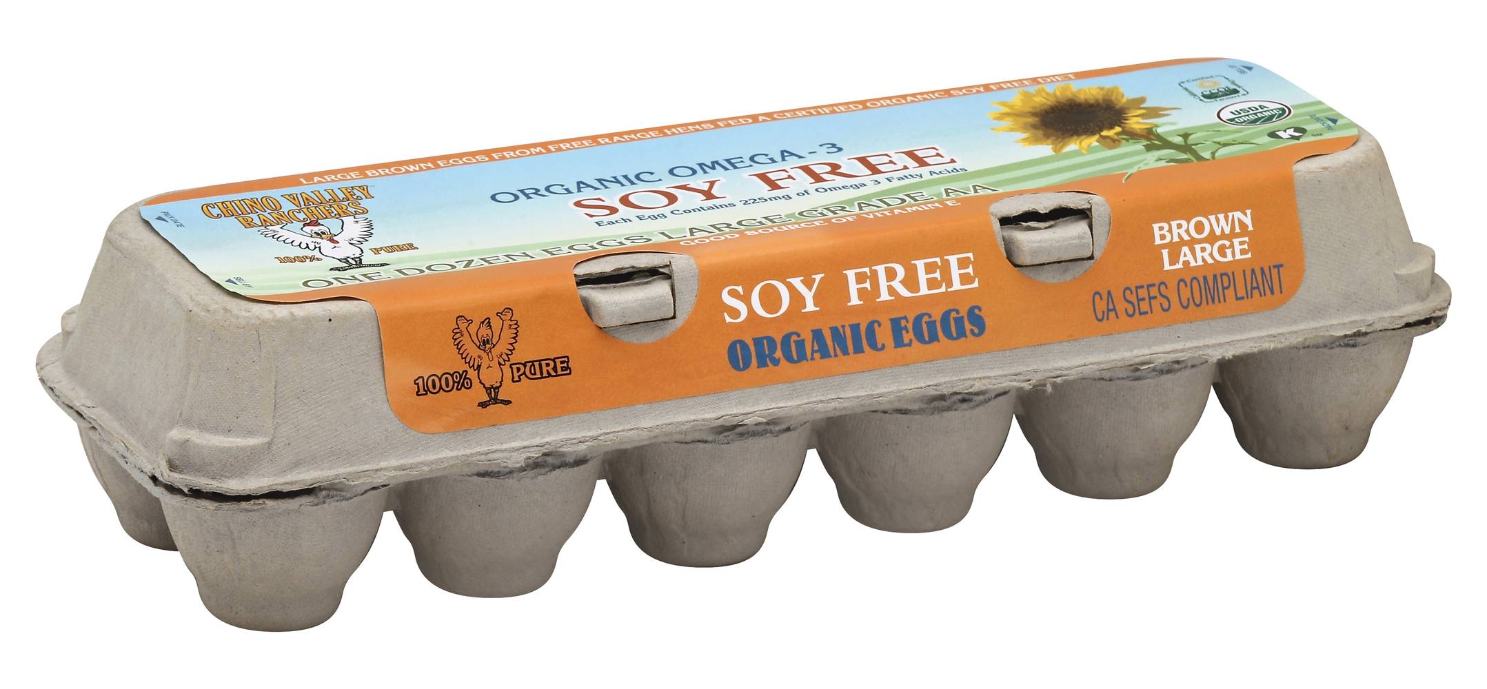 Chino Valley Ranchers Oragnic Grade a Brown Eggs, Large (12 ct)