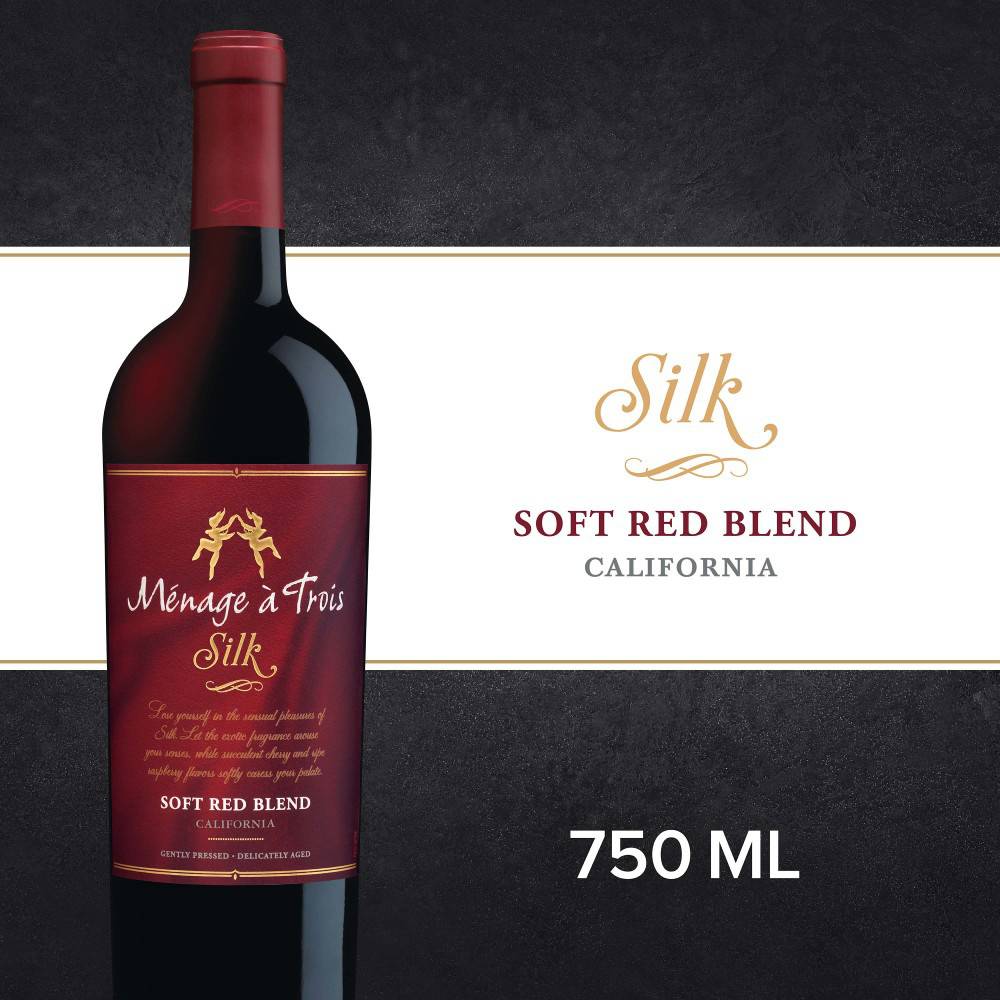 Ménage À Trois Silk Soft Red Blend Wine (750 ml)