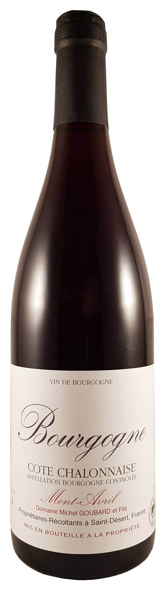 Domaine Michel Goubard et Fils - Vin rouge Bourgogne cote chalonnaise mont avril domestique (750 ml)