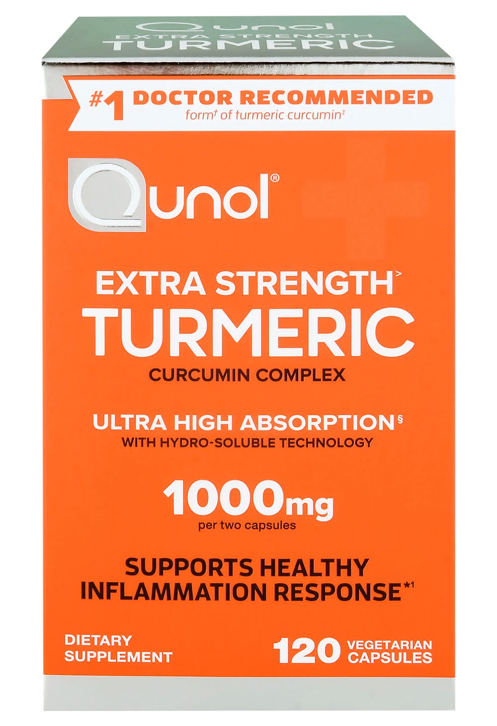Qunol Turmeric Curcumin Complex 1000 mg Dietary Supplement Caps (120 ct)