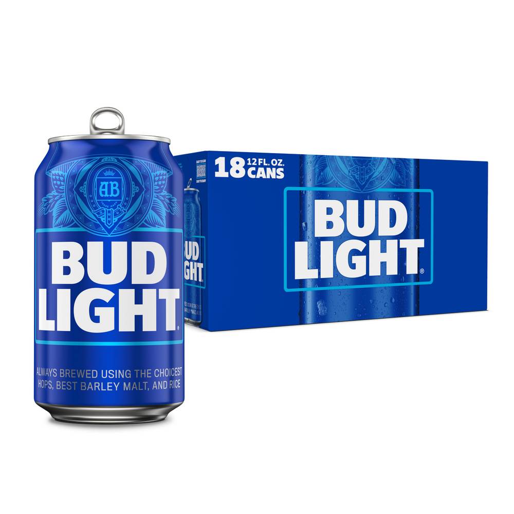 Bud Light Premium Lager Beer (18 x 12 fl oz)