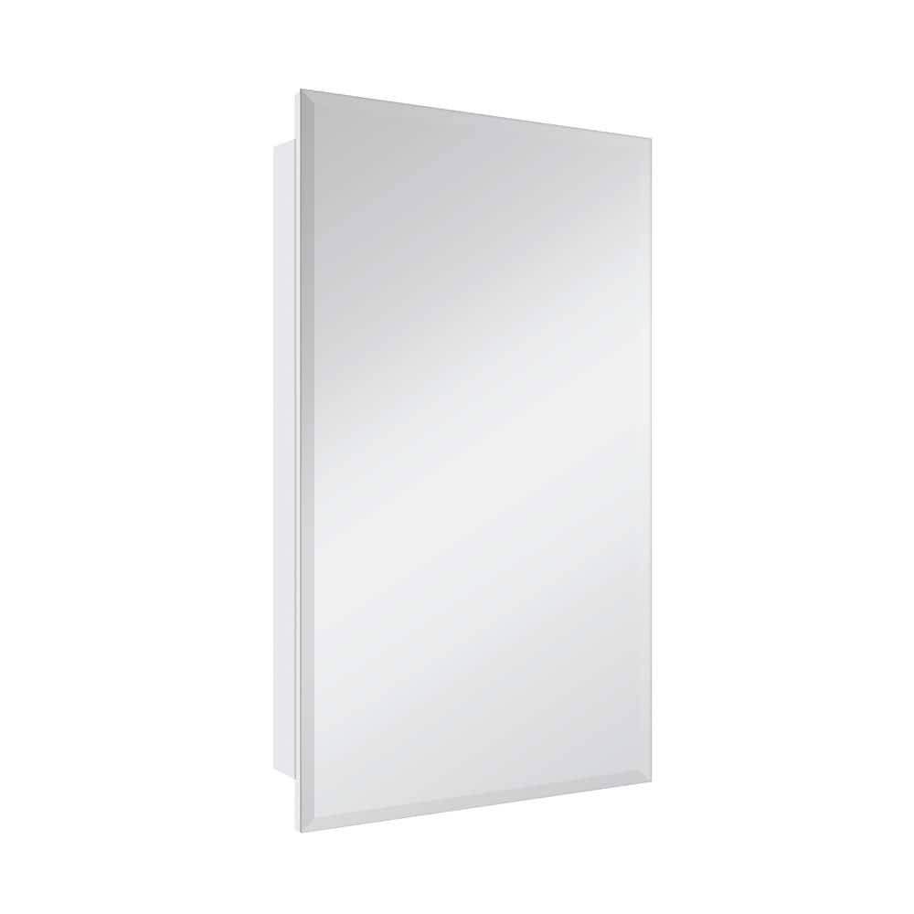 Glacier Bay 16 In. W X 26 In. H Rectangular Wood Composite Medicine Cabinet With Mirror