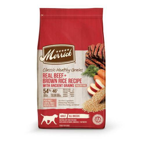 Merrick Classic Healthy Grains Beef+ Brown Rice Recipe With Ancient Grains Dry Dog Food (12 lbs)