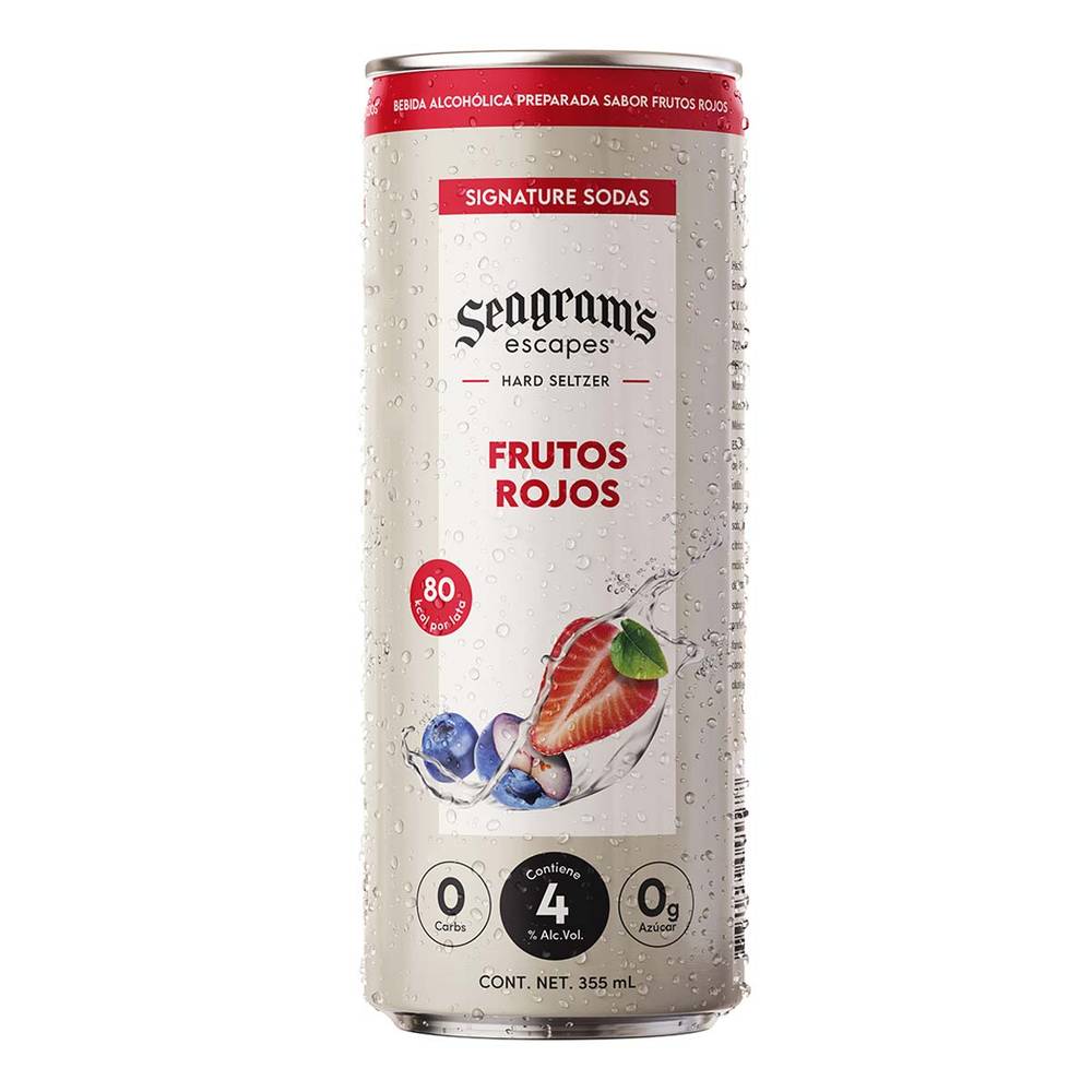 Seagram's Escapes · Bebida alcohólica preparada, frutos rojos (355 ml)