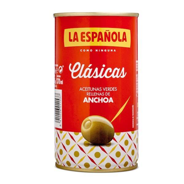 Aceitunas rellenas de anchoa La española lata 150 g