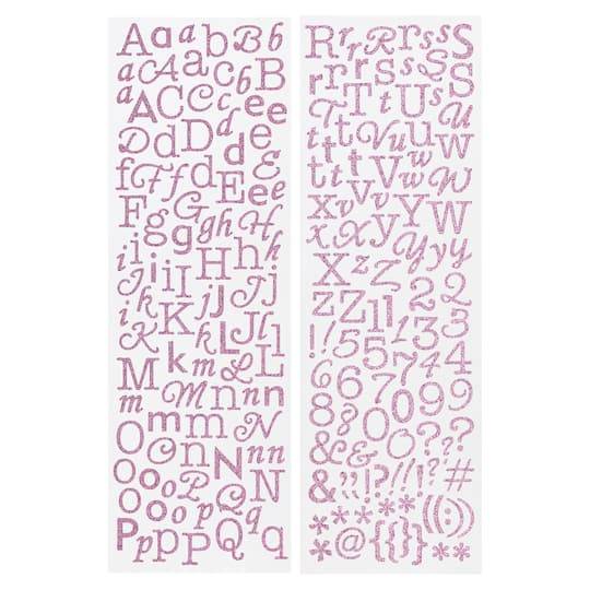 Glitter Alphabet Stickers By Recollections