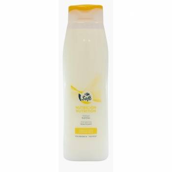 Champú nutritivo para cabello seco Carrefour Soft 750 ml.