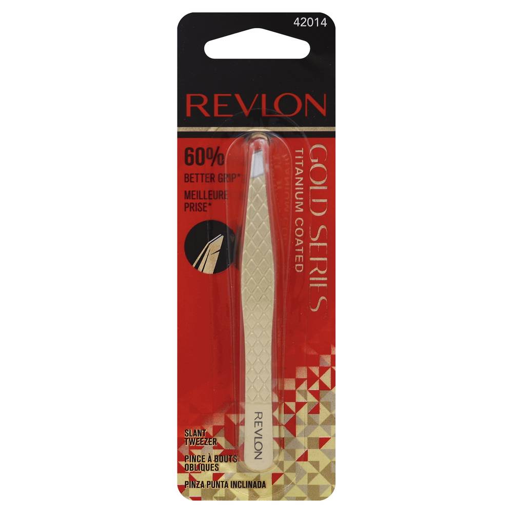 Revlon Gold Series Titanium Coated Slant Tweezer