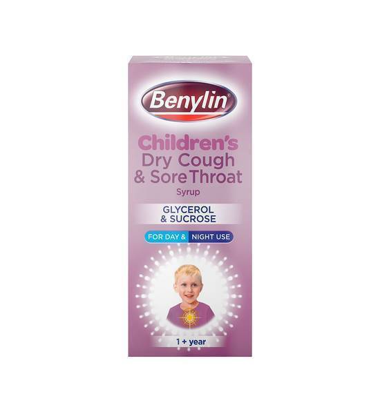 Benylin Children's Dry Cough and Sore Throat Syrup 1+ Year 125ml