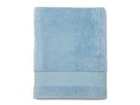 Martha Stewart Everyday Solid Color 100% Cotton Bath Towel (blue)