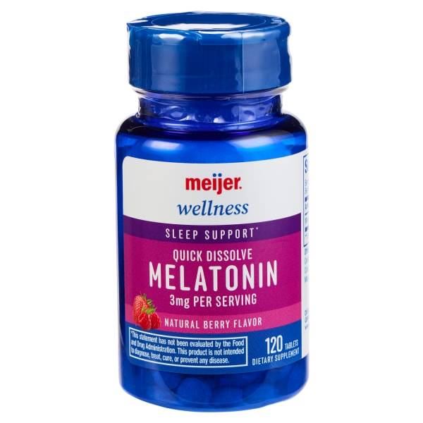 Meijer Quick Dissolve Melatonin Supplement