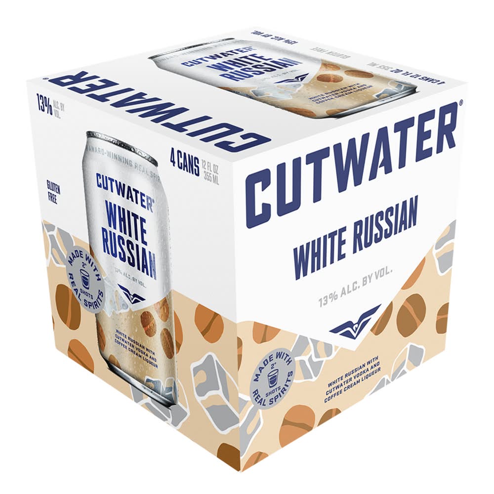 Cutwater Spirits White Russian Vodka & Coffee Cream Liqueur (12 fl oz)