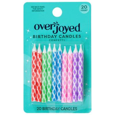 Overjoyed Birthday Candles Confett (20 ct)