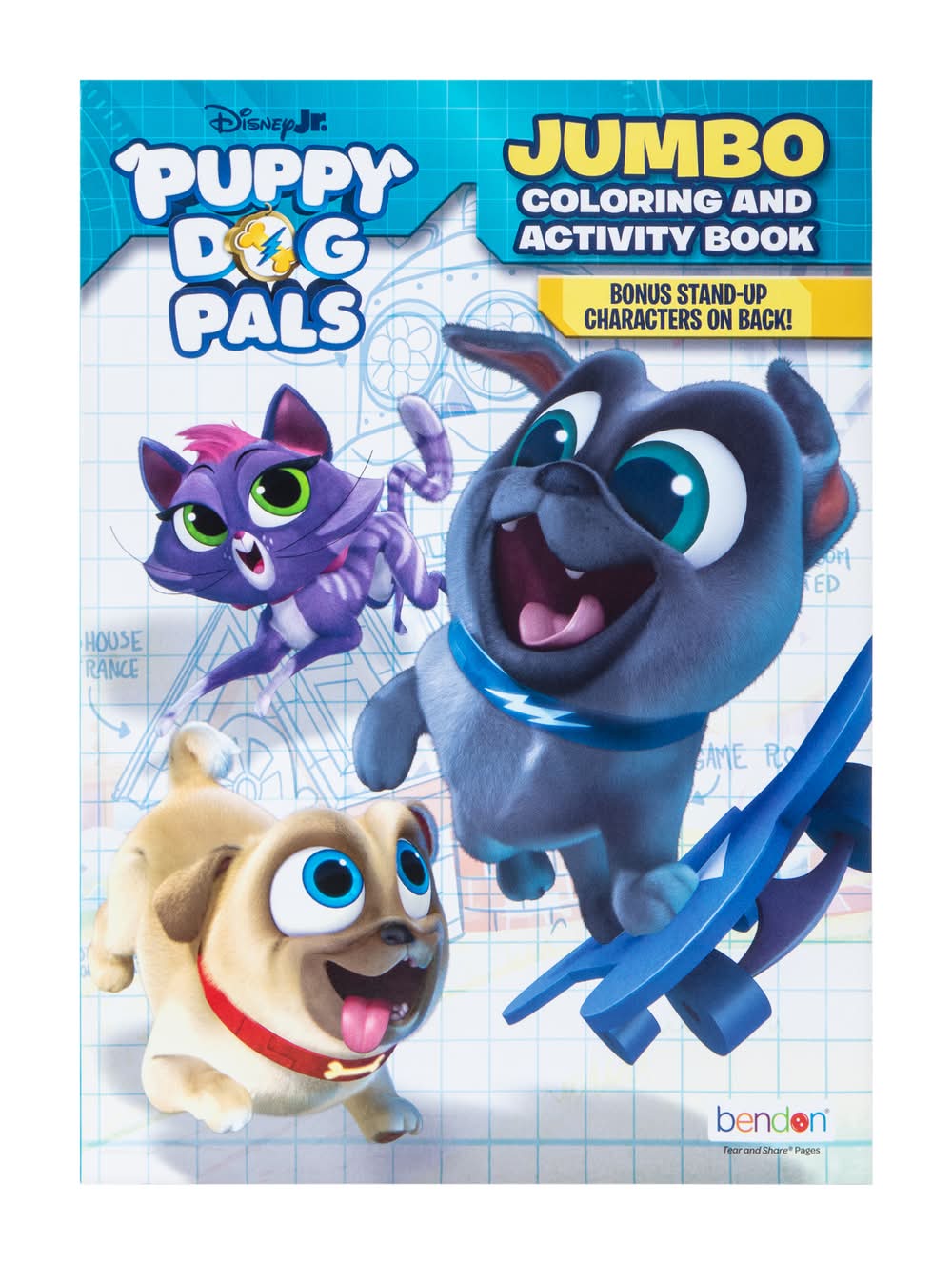 Licensed Jumbo Coloring & Activity Book Puppy Dog Pals
